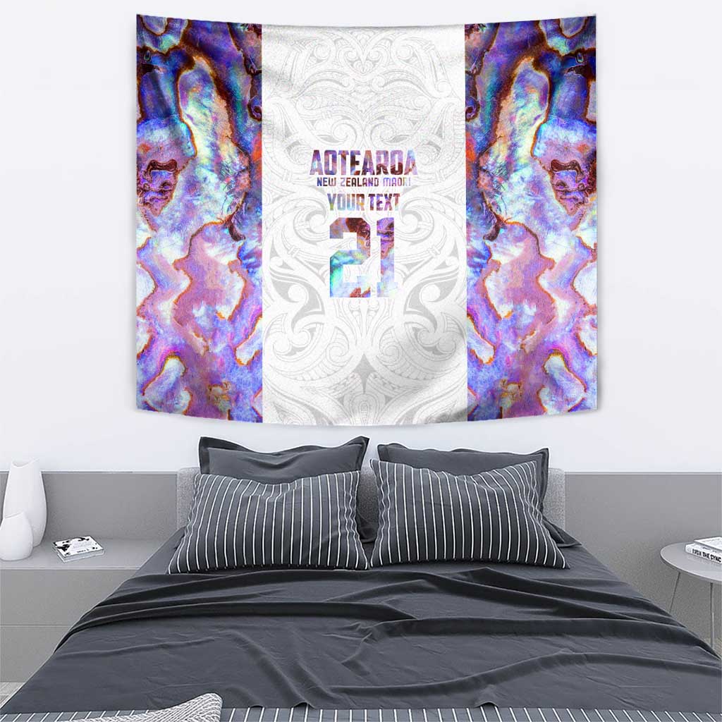 Custom New Zealand Aotearoa Tapestry Pink Maori Paua Shell Indigenous - Polynesian Pride