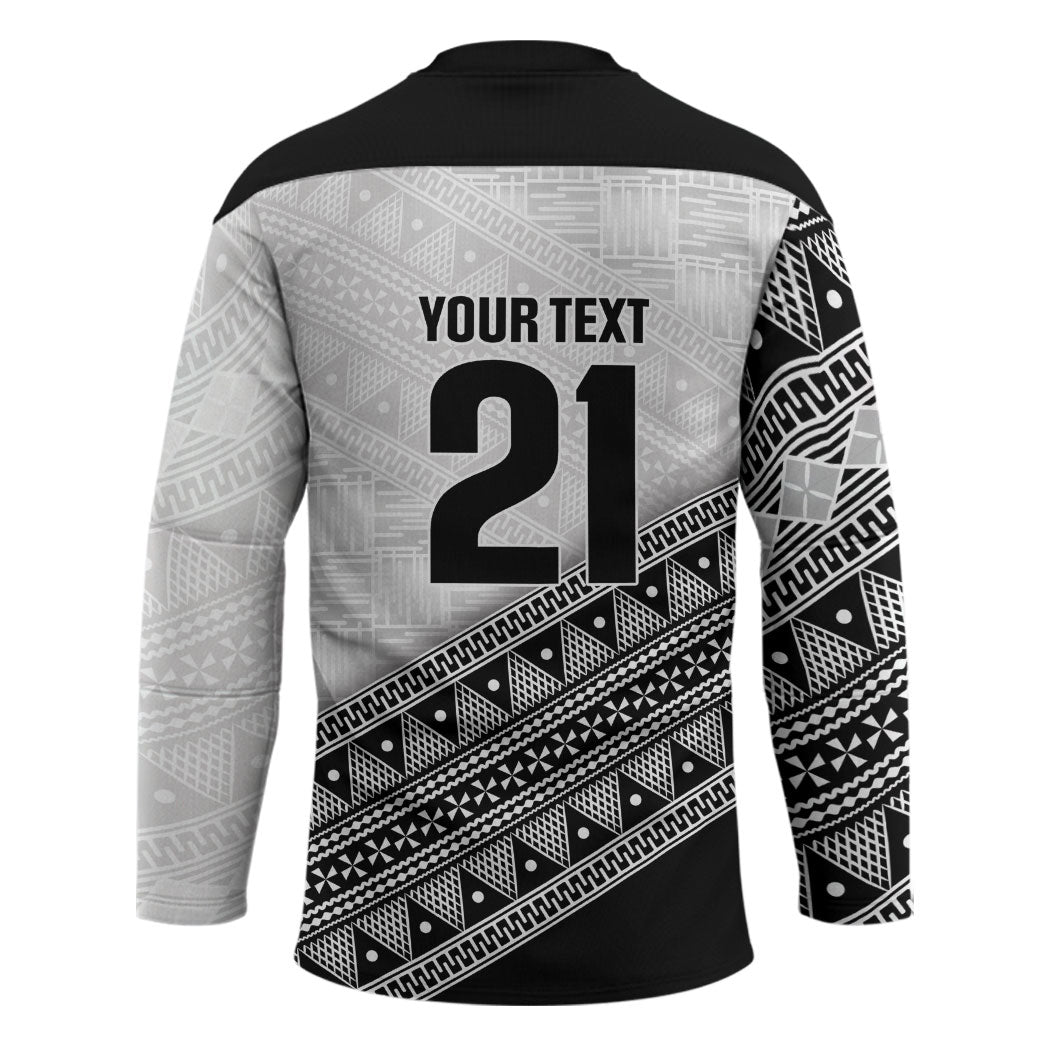 2026 Autumn Rugby Nations Fiji Custom Hockey Jersey Fijian Tapa Tribal Lauhala Inspired LT9 - Polynesian Pride