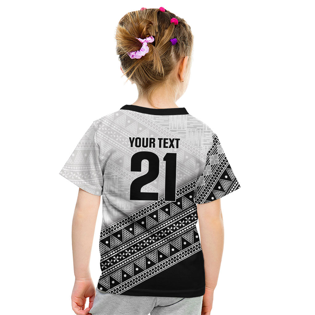2026 Autumn Rugby Nations Fiji Custom Kid T Shirt Fijian Tapa Tribal Lauhala Inspired LT9 - Polynesian Pride