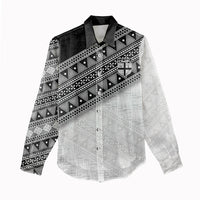 2026 Autumn Rugby Nations Fiji Custom Women Casual Shirt Fijian Tapa Tribal Lauhala Inspired LT9 - Polynesian Pride