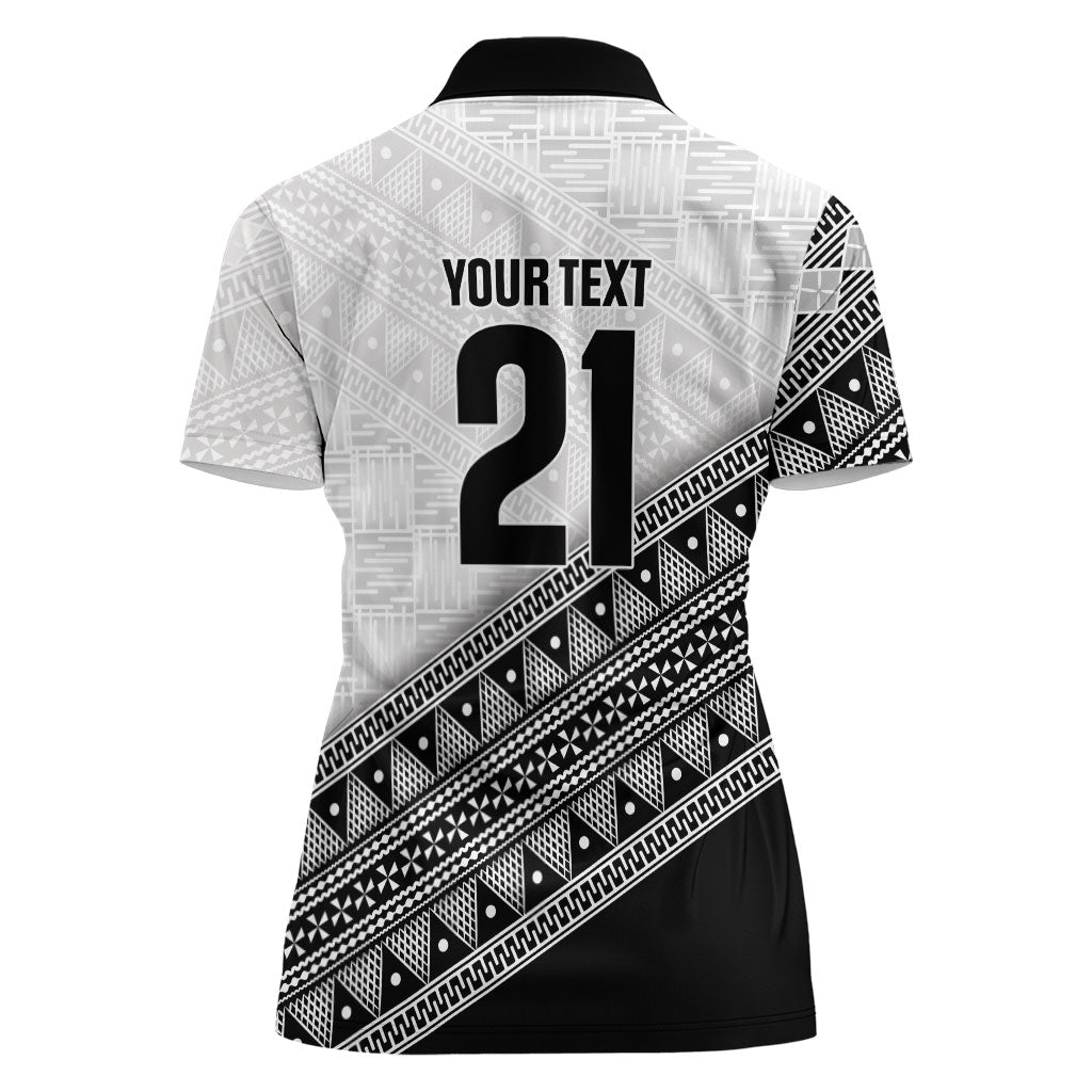 2026 Autumn Rugby Nations Fiji Custom Women Polo Shirt Fijian Tapa Tribal Lauhala Inspired LT9 - Polynesian Pride