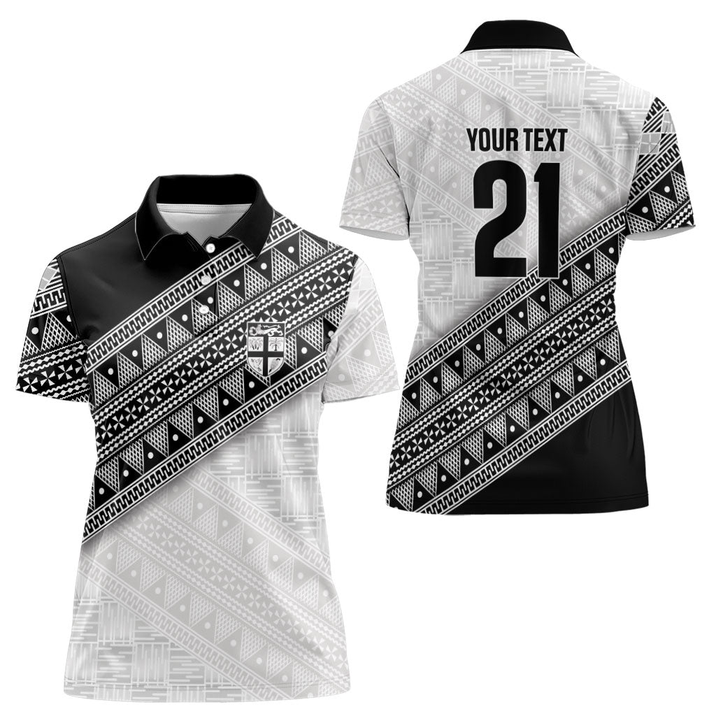 2026 Autumn Rugby Nations Fiji Custom Women Polo Shirt Fijian Tapa Tribal Lauhala Inspired LT9 - Polynesian Pride