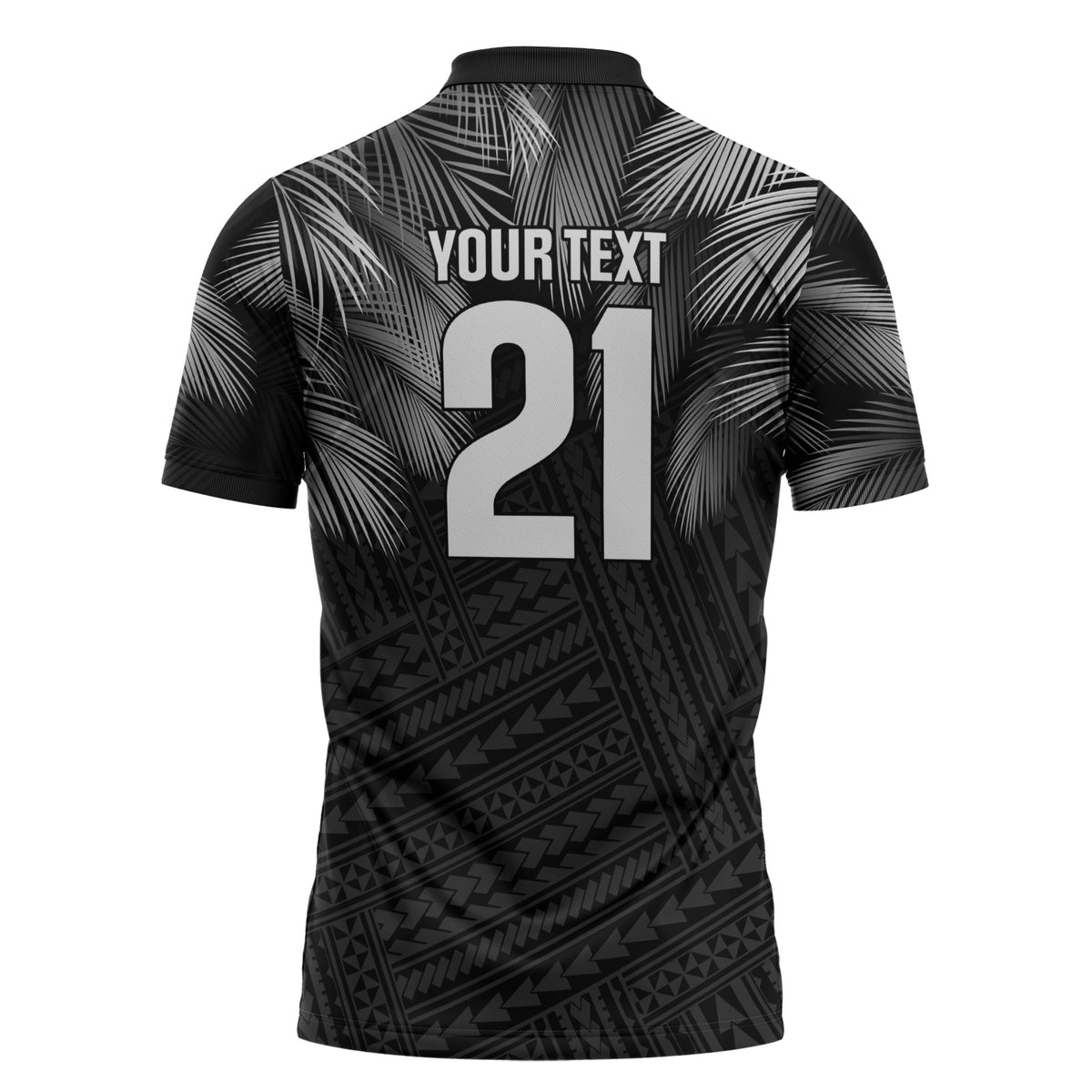 2026 Autumn Rugby Nations Fiji Custom Zipper Polo Shirt Fijian Palm Leaf Tapa Tribal Inspired LT9 - Polynesian Pride