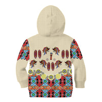 Papua Batik Motif Bird Of Paradise and Native Papuan Shield Kid Hoodie LT9 - Polynesian Pride