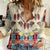 Papua Batik Motif Bird Of Paradise and Native Papuan Shield Women Casual Shirt LT9 Female Beige - Polynesian Pride