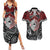 Aotearoa and Australia Couples Matching Summer Maxi Dress and Hawaiian Shirt New Zealand Honour The Treaty Ake!Ake!Ake!