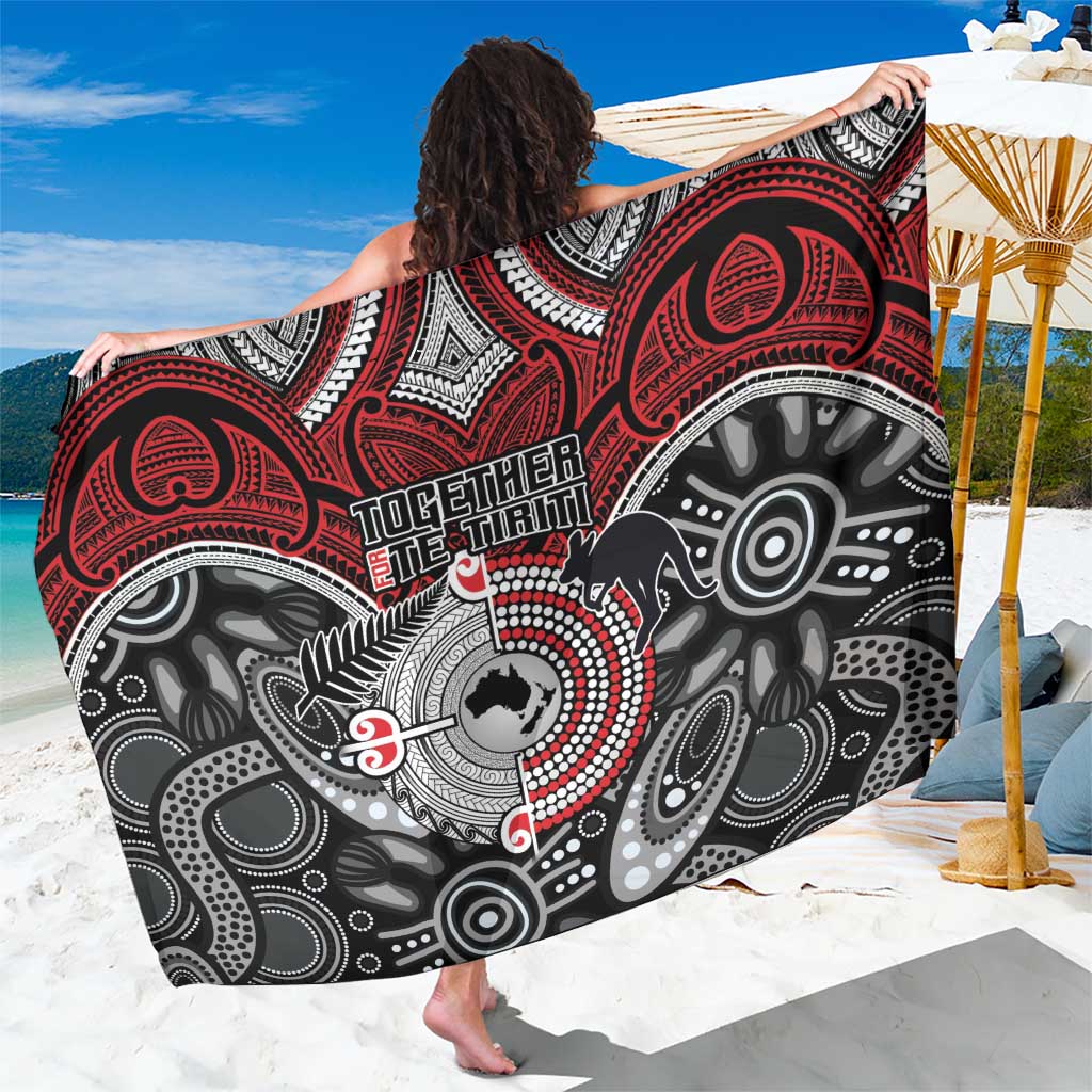 Aotearoa and Australia Sarong New Zealand Honour The Treaty Ake!Ake!Ake!