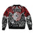 Aotearoa and Australia Sleeve Zip Bomber Jacket New Zealand Honour The Treaty Ake!Ake!Ake!