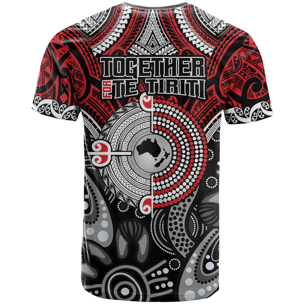 Aotearoa and Australia T Shirt New Zealand Honour The Treaty Ake!Ake!Ake!