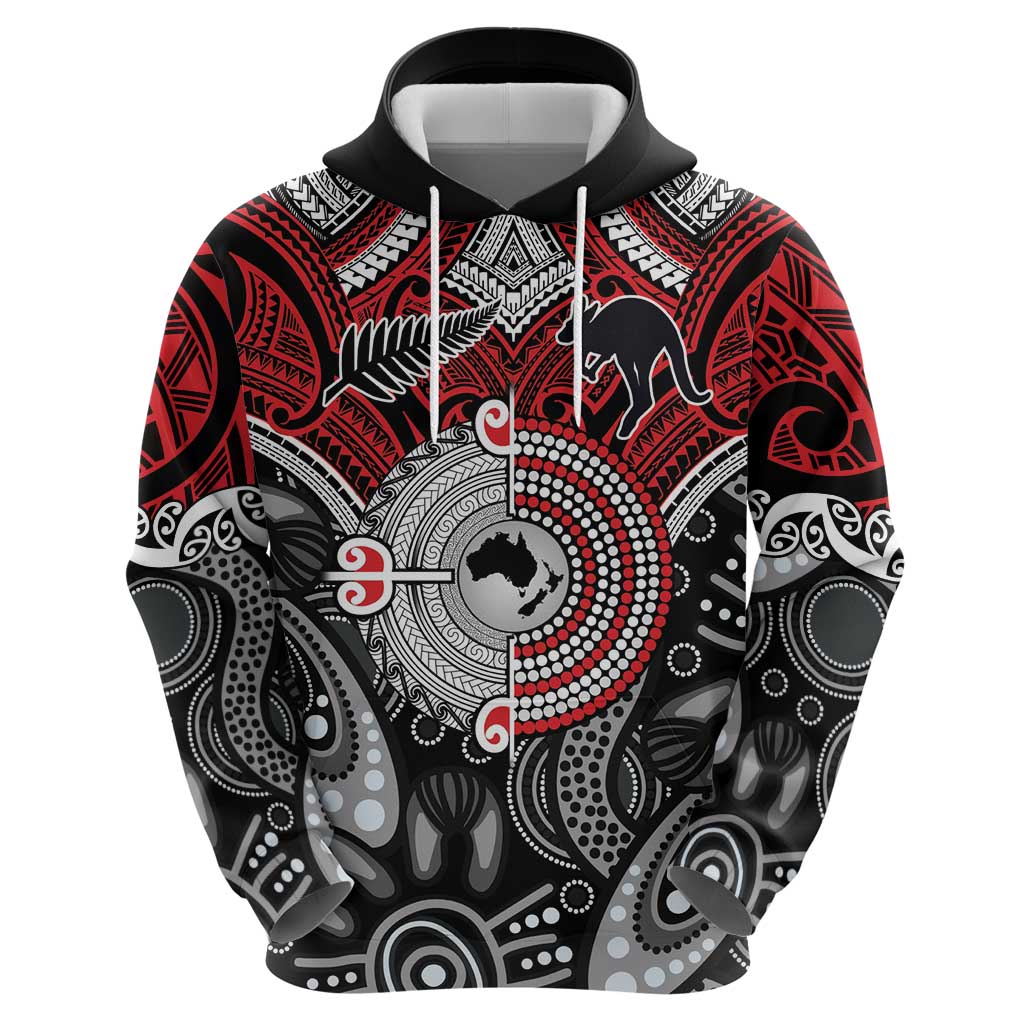 Aotearoa and Australia Zip Hoodie New Zealand Honour The Treaty Ake!Ake!Ake!