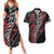 Koru Fern New Zealand Couples Matching Summer Maxi Dress and Hawaiian Shirt Maori Tribal Pattern