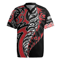 Koru Fern New Zealand Rugby Jersey Maori Tribal Pattern