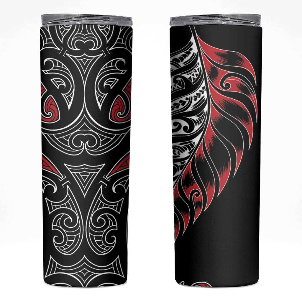 Koru Fern New Zealand Skinny Tumbler Maori Tribal Pattern