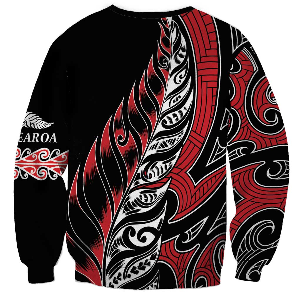 Koru Fern New Zealand Sweatshirt Maori Tribal Pattern LT9 - Polynesian Pride