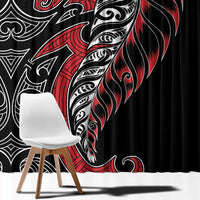 Koru Fern New Zealand Window Curtain Maori Tribal Pattern
