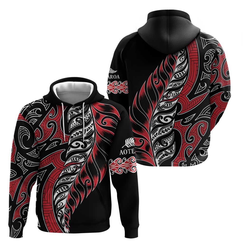 Koru Fern New Zealand Zip Hoodie Maori Tribal Pattern LT9 - Polynesian Pride