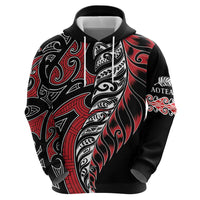 Koru Fern New Zealand Zip Hoodie Maori Tribal Pattern LT9 - Polynesian Pride