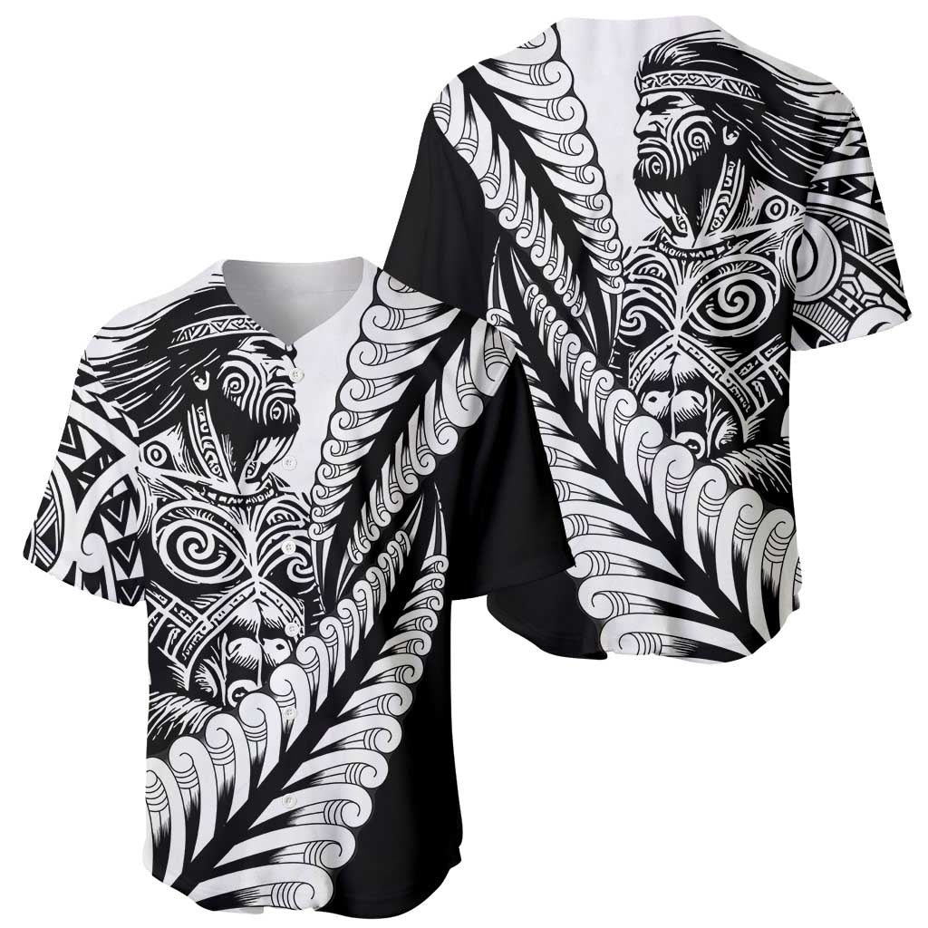 Koru Fern New Zealand Maori Tribal Warrior Baseball Jersey LT9 - Polynesian Pride