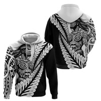 Koru Fern New Zealand Maori Tribal Warrior Hoodie
