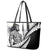 Koru Fern New Zealand Maori Tribal Warrior Leather Tote Bag