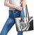 Koru Fern New Zealand Maori Tribal Warrior Leather Tote Bag