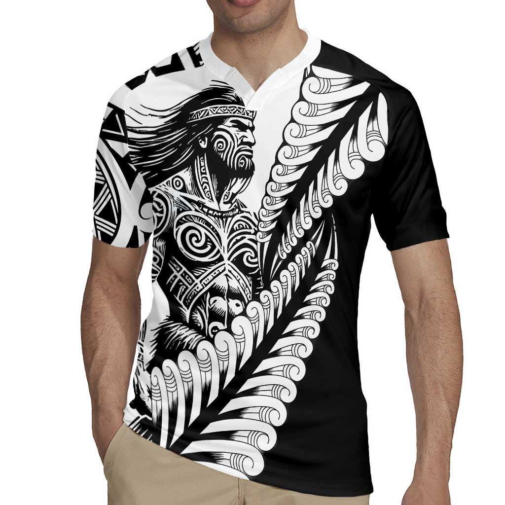 Koru Fern New Zealand Maori Tribal Warrior Rugby Jersey