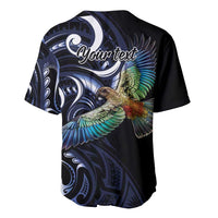 New Zealand Kea Bird Personalised Baseball Jersey Maori Tribal Koru Art LT9 - Polynesian Pride