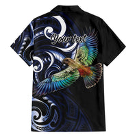 New Zealand Kea Bird Personalised Family Matching Tank Maxi Dress and Hawaiian Shirt Maori Tribal Koru Art LT9 - Polynesian Pride