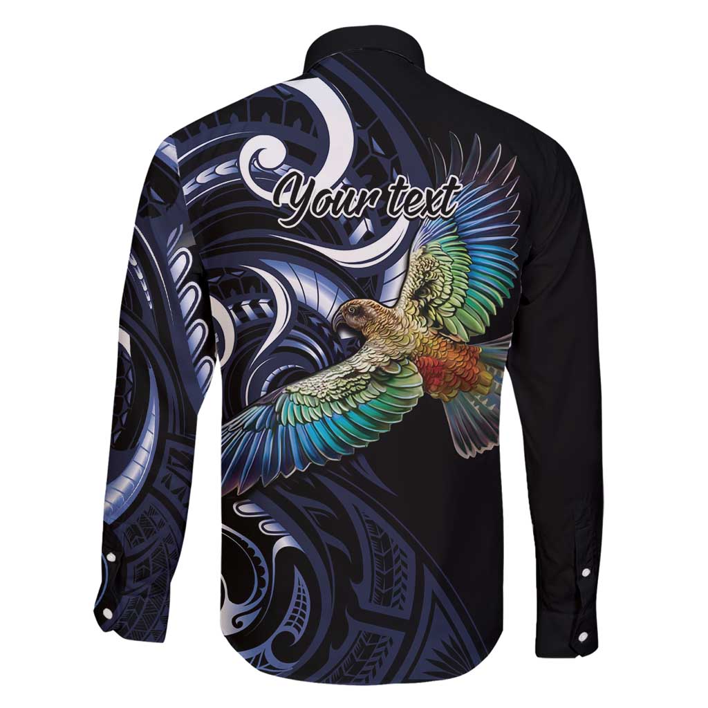 New Zealand Kea Bird Personalised Family Matching Tank Maxi Dress and Hawaiian Shirt Maori Tribal Koru Art LT9 - Polynesian Pride