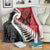 Silver Fern Koru Swirls with Maori Ta Moko Blanket