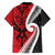Silver Fern Koru Swirls with Maori Ta Moko Family Matching Puletasi and Hawaiian Shirt