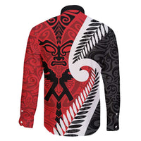 Silver Fern Koru Swirls with Maori Ta Moko Family Matching Tank Maxi Dress and Hawaiian Shirt LT9 - Polynesian Pride