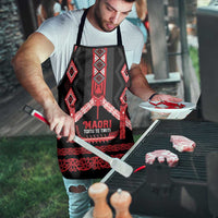 Toitu Te Tiriti Waitangi Apron Black Wharenui House - Polynesian Pride