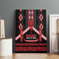 Toitu Te Tiriti Waitangi Canvas Wall Art Black Wharenui House - Polynesian Pride