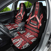 Toitu Te Tiriti Waitangi Car Seat Cover Black Wharenui House - Polynesian Pride