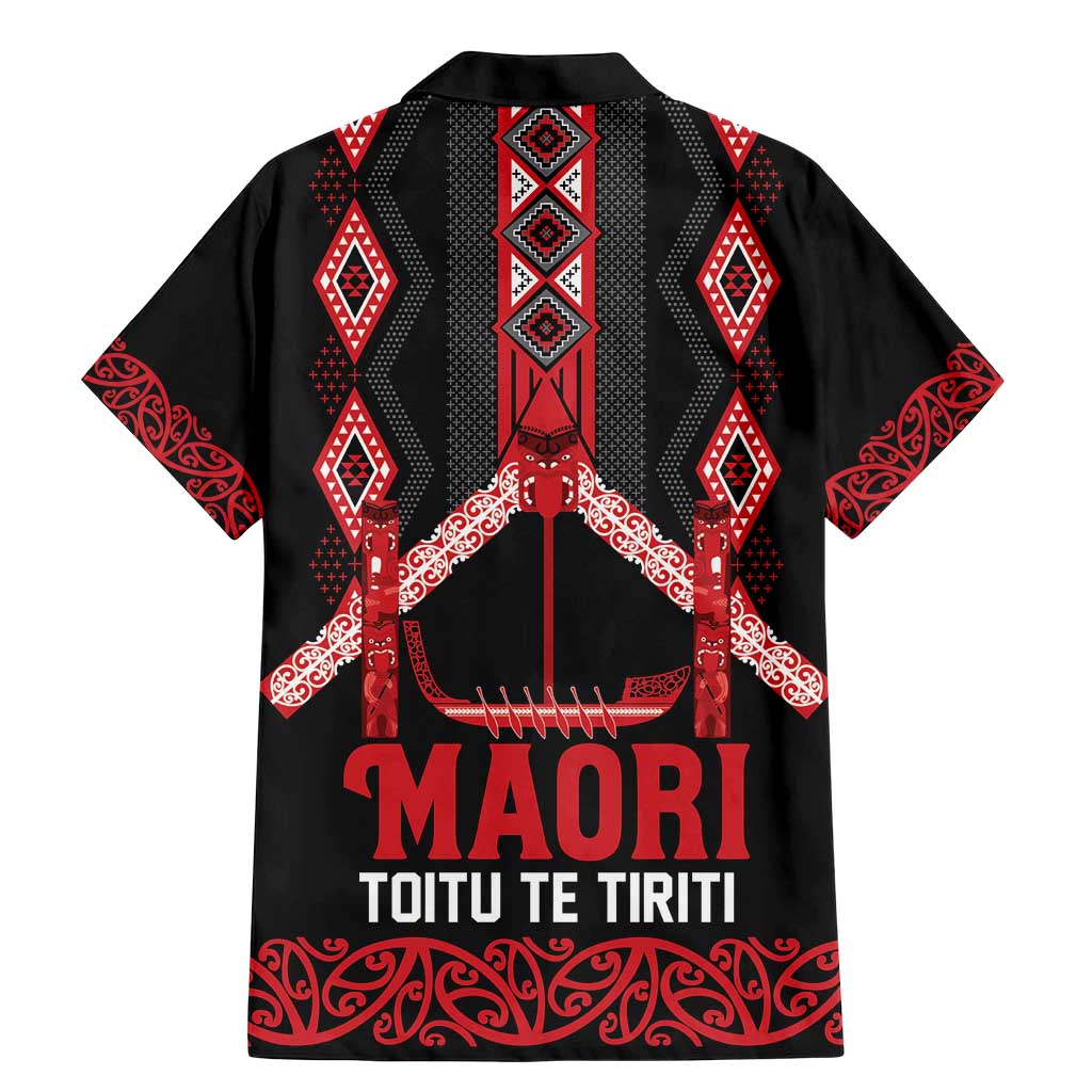 Toitu Te Tiriti Waitangi Family Matching Mermaid Dress and Hawaiian Shirt Black Wharenui House - Polynesian Pride