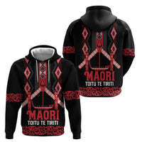 Toitu Te Tiriti Waitangi Hoodie Black Wharenui House - Polynesian Pride