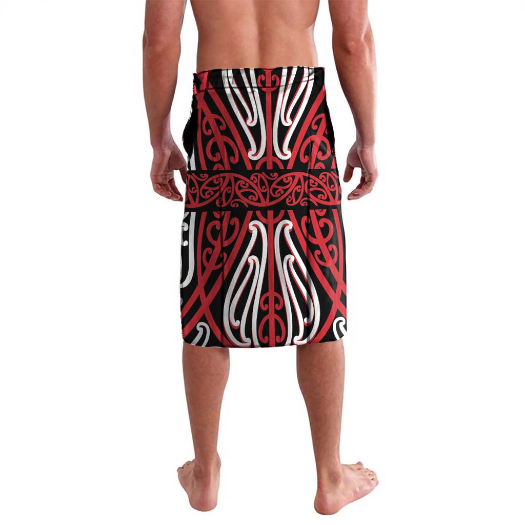 Toitu Te Tiriti Waitangi Lavalava Black Wharenui House LT9 - Polynesian Pride