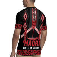 Toitu Te Tiriti Waitangi Rugby Jersey Black Wharenui House - Polynesian Pride