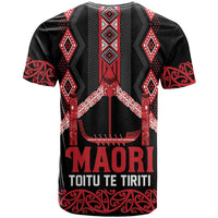 Toitu Te Tiriti Waitangi T Shirt Black Wharenui House - Polynesian Pride