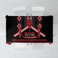 Toitu Te Tiriti Waitangi Tablecloth Black Wharenui House - Polynesian Pride