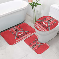 Toitu Te Tiriti Waitangi Bathroom Set Red Wharenui House - Polynesian Pride