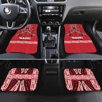 Toitu Te Tiriti Waitangi Car Mats Red Wharenui House - Polynesian Pride