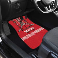 Toitu Te Tiriti Waitangi Car Mats Red Wharenui House - Polynesian Pride