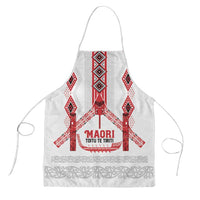 Toitu Te Tiriti Waitangi Apron White Wharenui House - Polynesian Pride