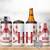 Toitu Te Tiriti Waitangi 4 in 1 Can Cooler Tumbler White Wharenui House - Polynesian Pride
