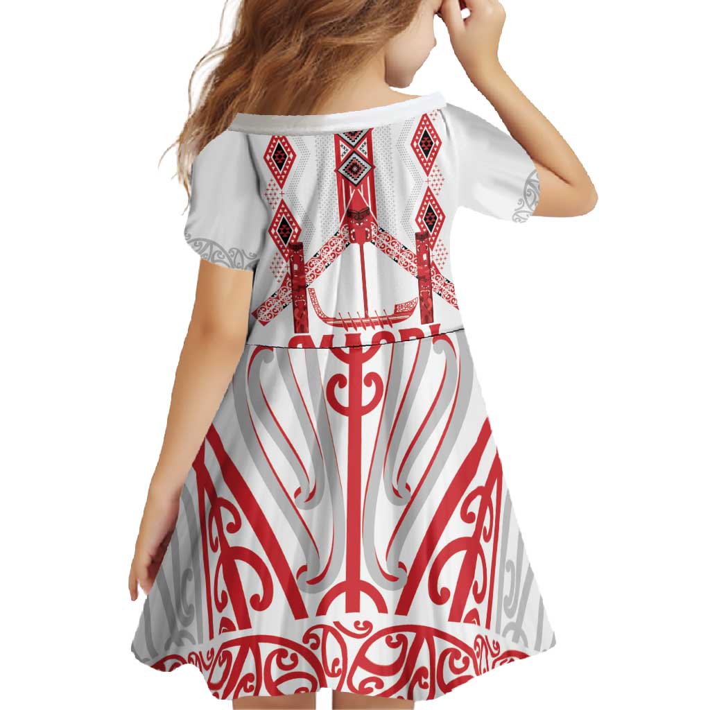 Toitu Te Tiriti Waitangi Family Matching Mermaid Dress and Hawaiian Shirt White Wharenui House - Polynesian Pride