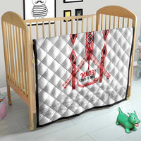 Toitu Te Tiriti Waitangi Quilt White Wharenui House - Polynesian Pride