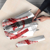 Toitu Te Tiriti Waitangi Umbrella White Wharenui House - Polynesian Pride