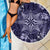 Vintage Tonga Tribal Ngatu Pattern Beach Blanket With Pacific Floral Pink Art